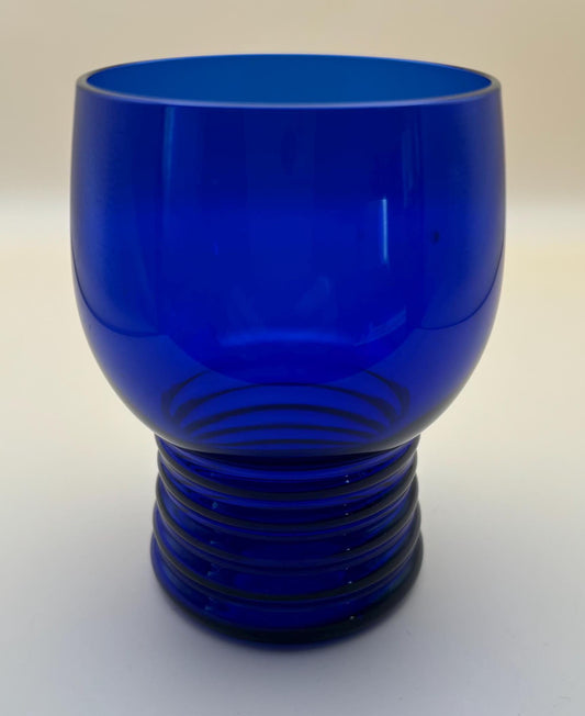 Vintage Imperial Glass Cobalt Blue Set of 4 Glasses Lover Antiques and Vintage