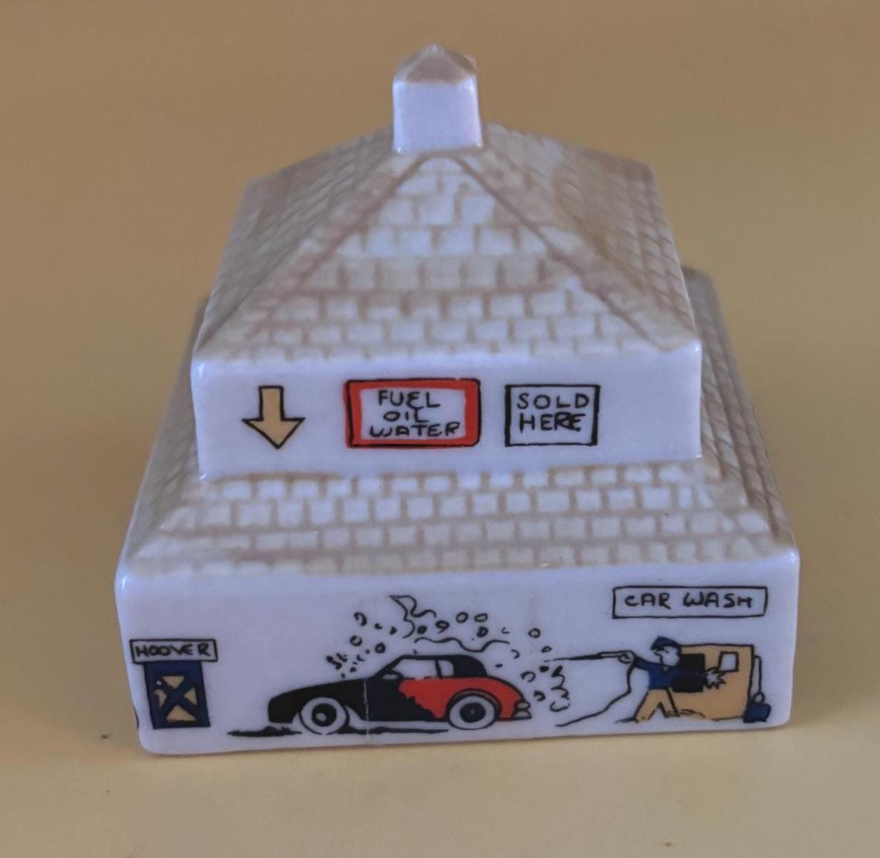 Vintage Wade Town Garage Whimsey in the Vale Miniature Porcelain Building Lover Antiques and Vintage