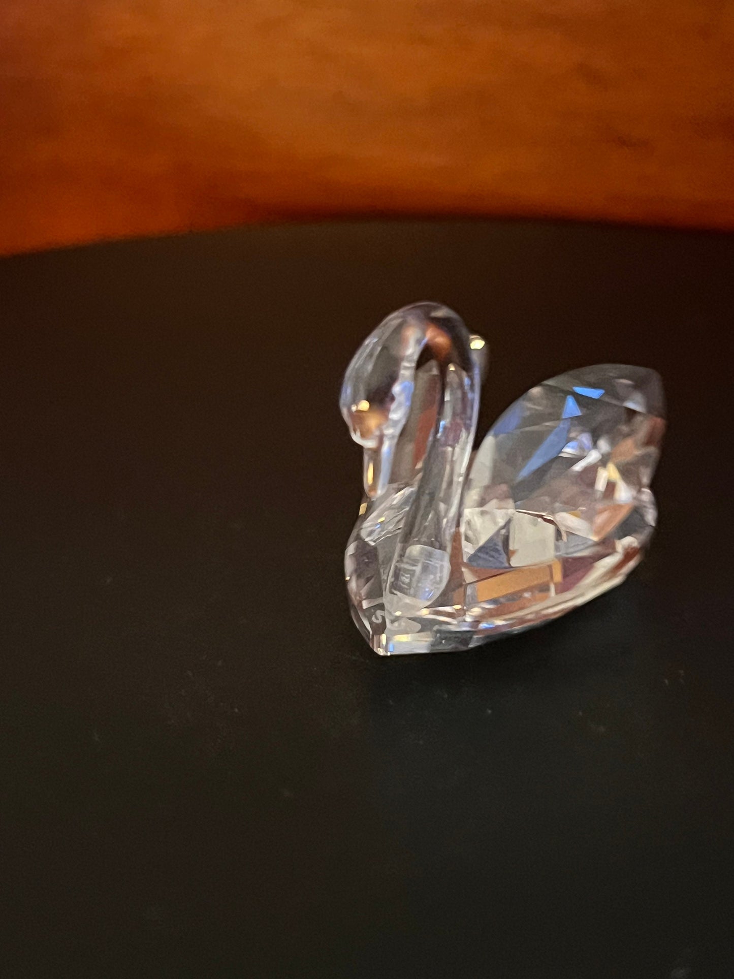Vintage Swan Crystal Figurine, Lover Antiques and Vintage