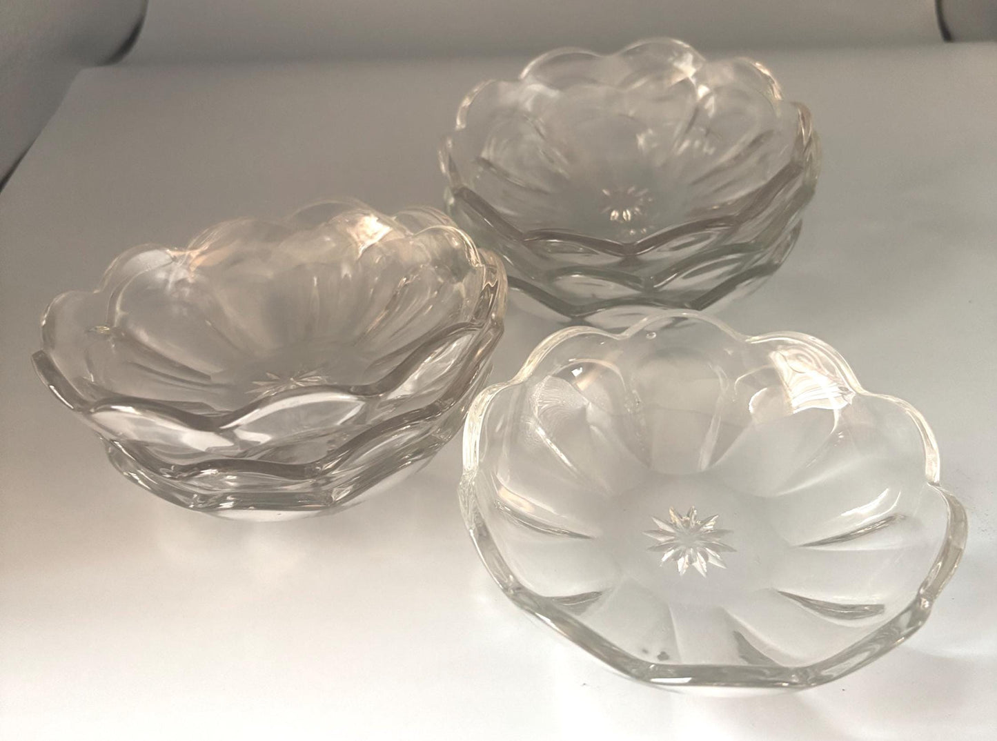 Antique Heisey Glass Nut Bowl or Candy Dish, Starburst Flower Design, Lover Antiques and Vintage