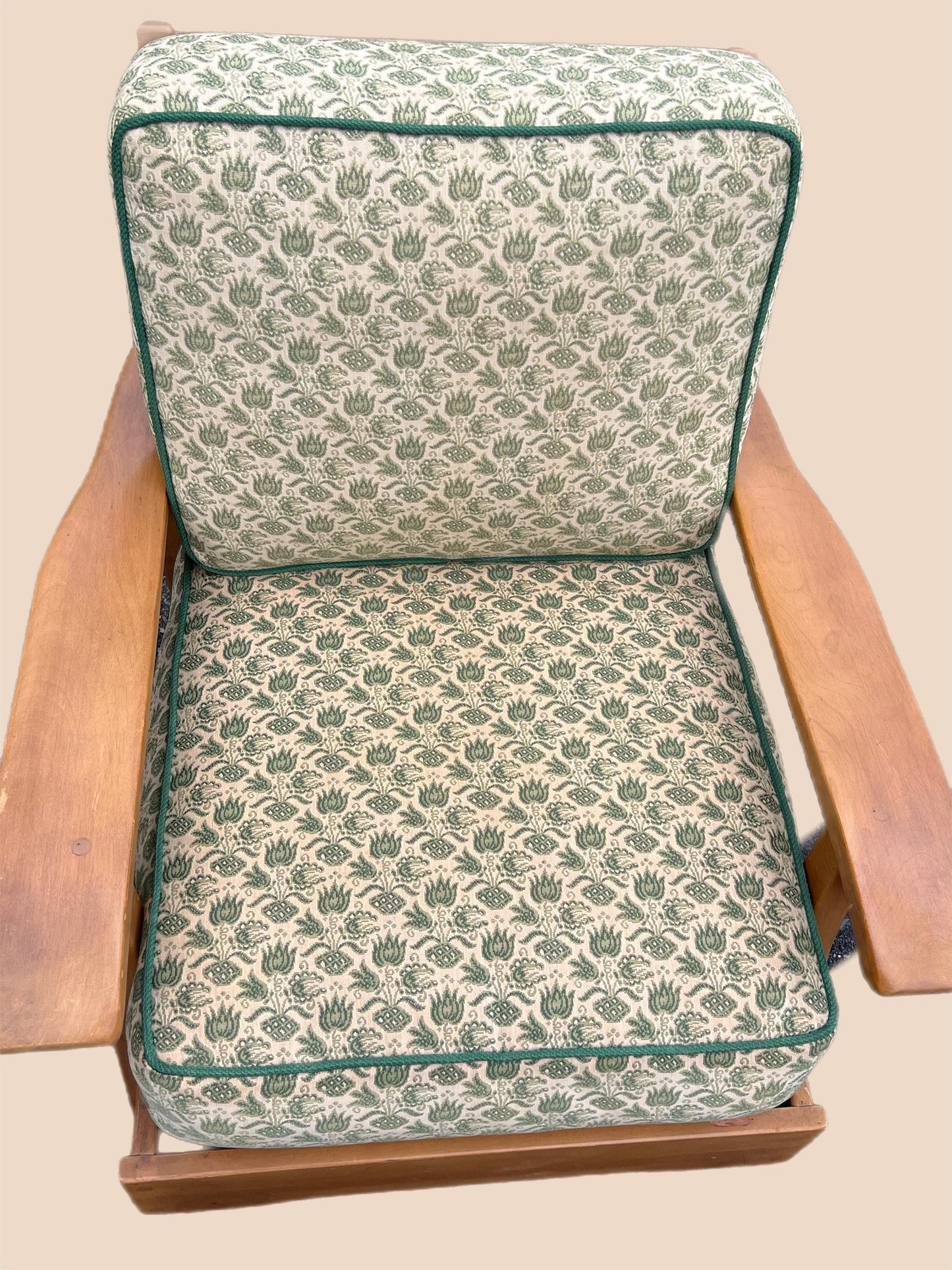 Cushman Londonderry Chair No. 5385, Mid Century Modern Paddle Arm Chair