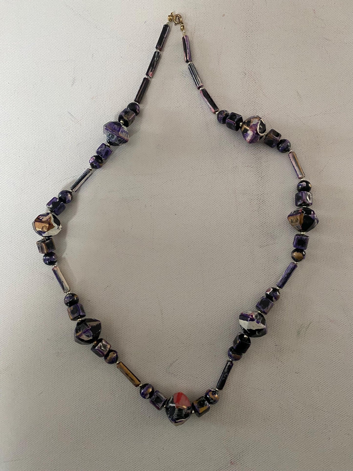 Vintage Purple Stones Necklace, Lover Antiques and Vintage