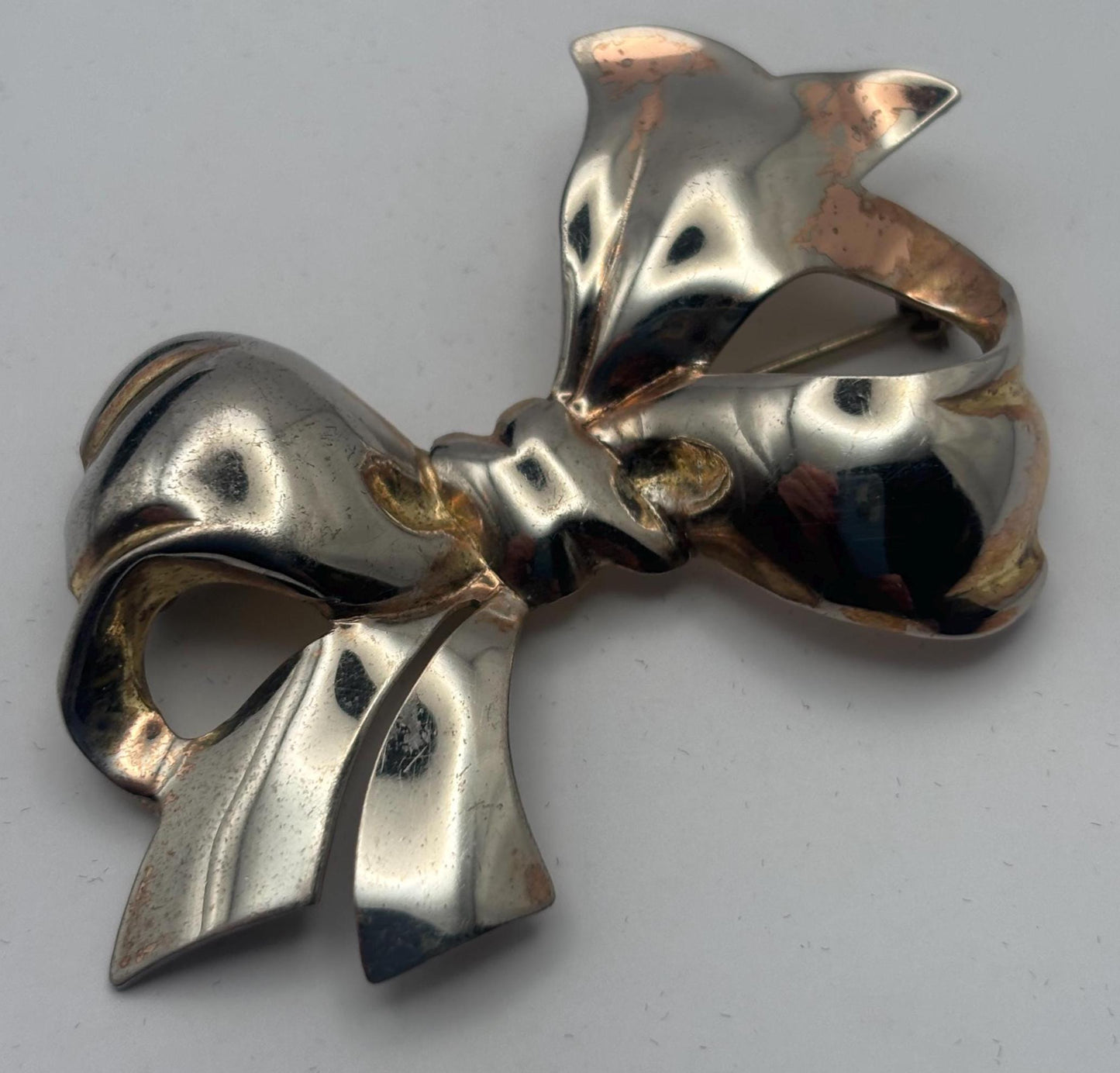 Monet Sterling Silver Bow Pin Brooch, Jewelry Gifts
