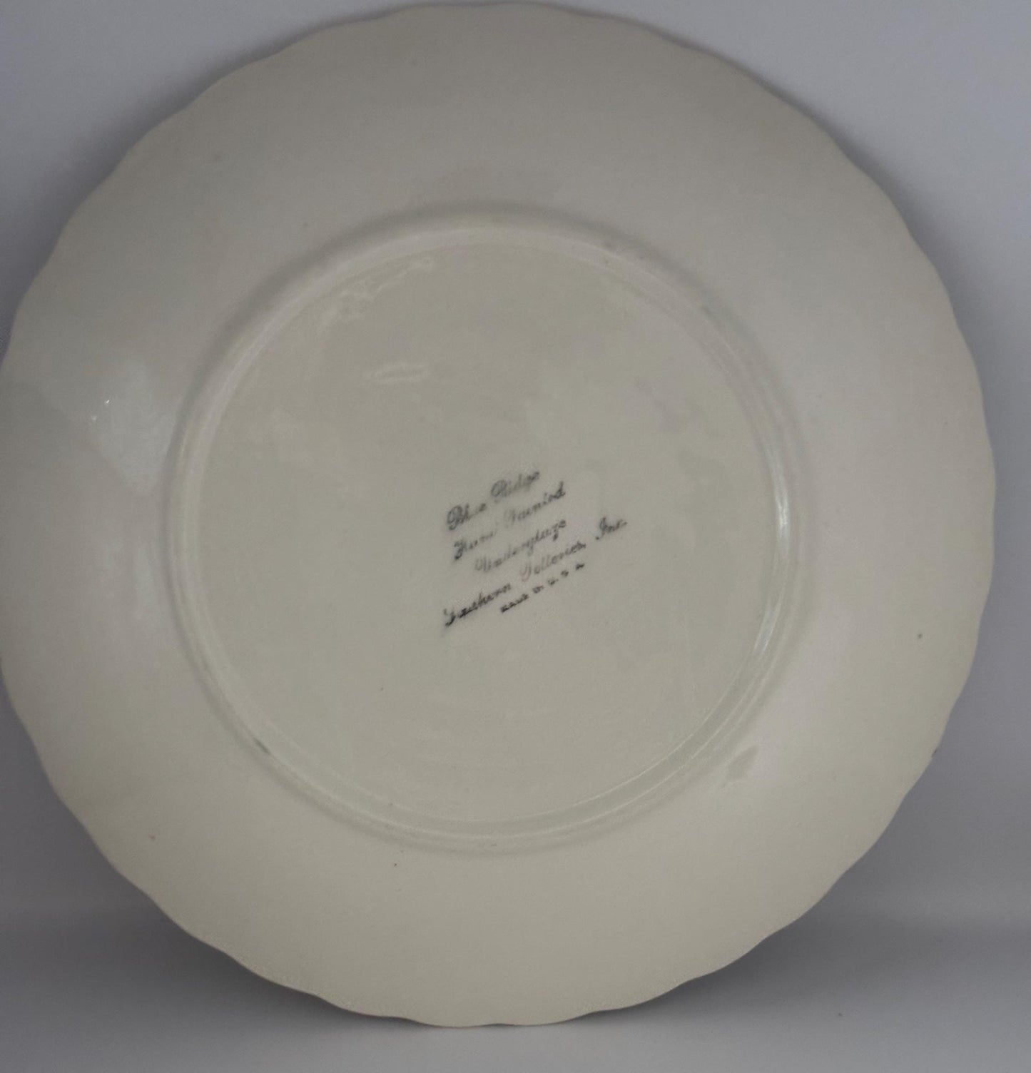 Blue Ridge June Bouquet Dinner Plate, by Southern Potteries, Circa 1930's, Lover Antiques and Vintage