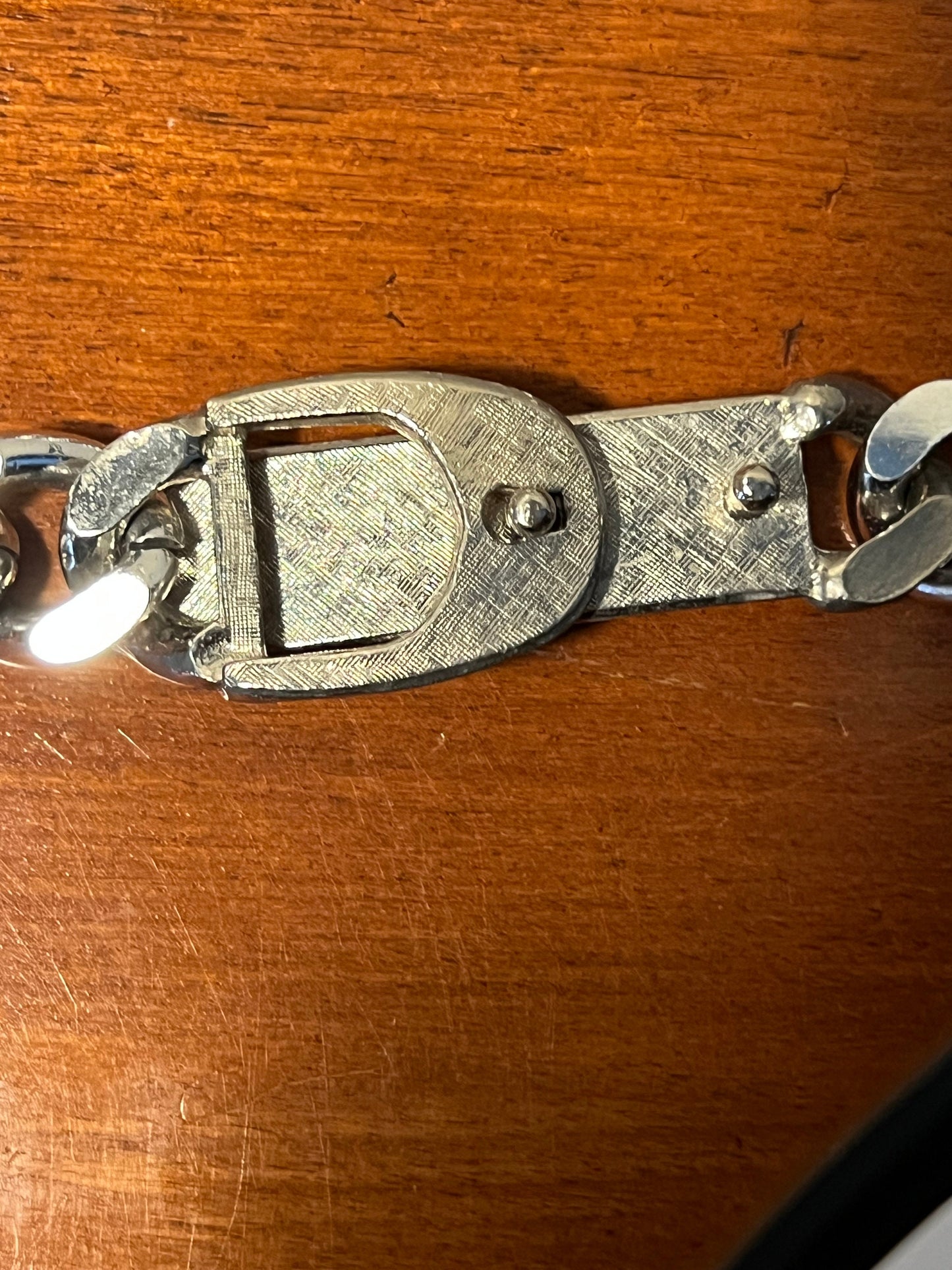 Vintage NYC Accessocraft Silver Tone Metal Belt or Necklace Lover Antiques and Vintages