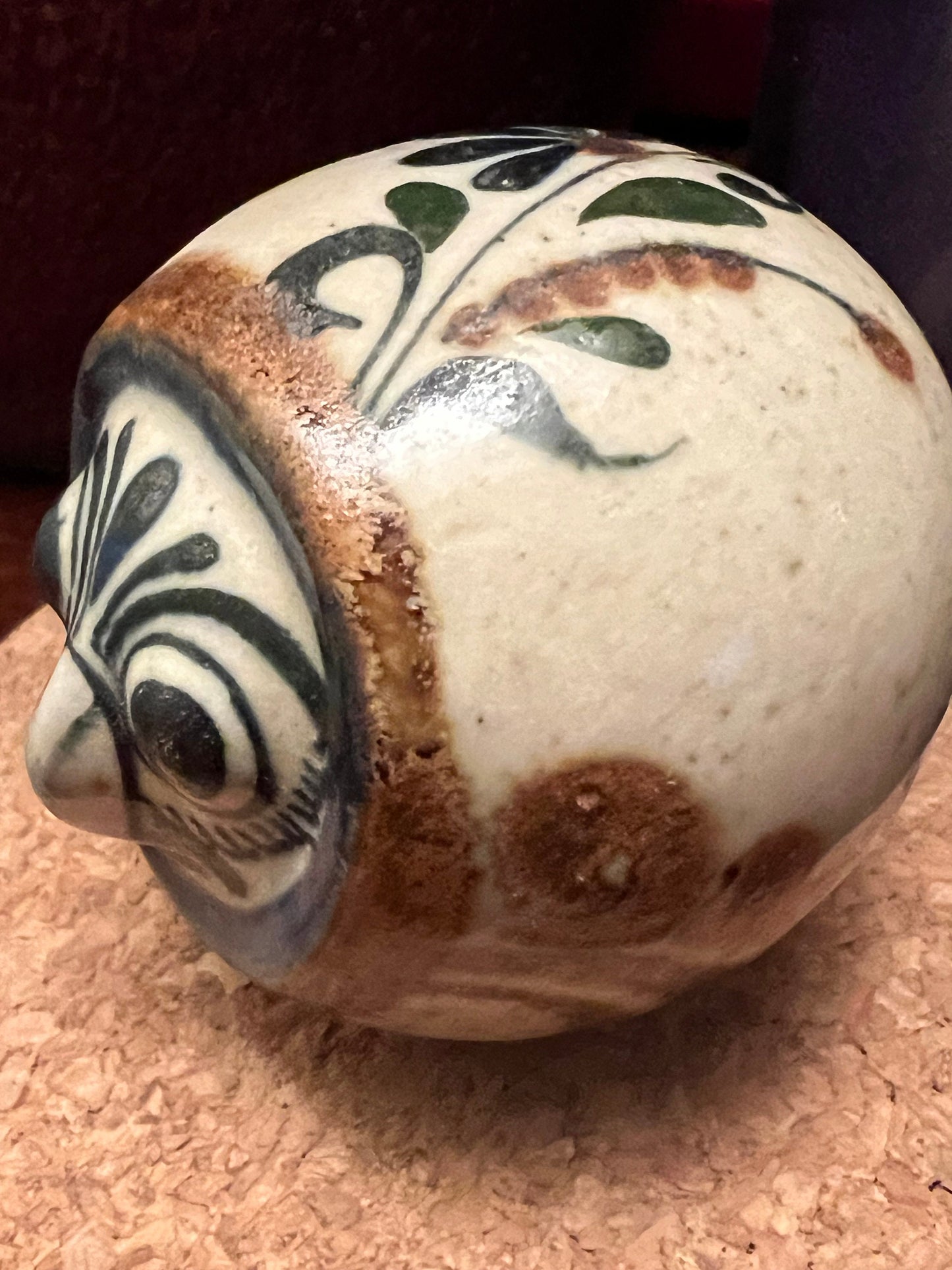 Vintage Tonala Mexican Pottery Owl - El Palomar Ken Edwards