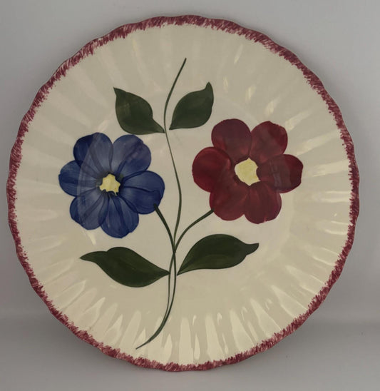Blue Ridge Ashland Dinner Plate, by Southern Pottery, Circa 1930's, Lover Antiques and Vintage