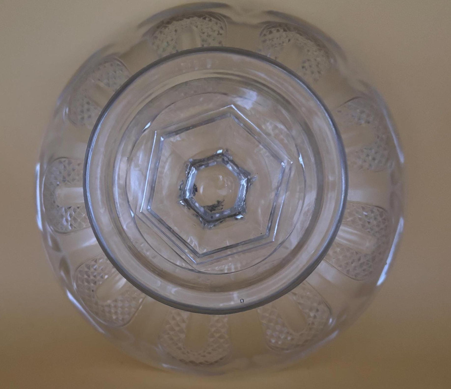 Antique Crystal Glass Footed Compote Glass Bowl EAPG Glass Footed Bowl Lover Antiques and Vintage