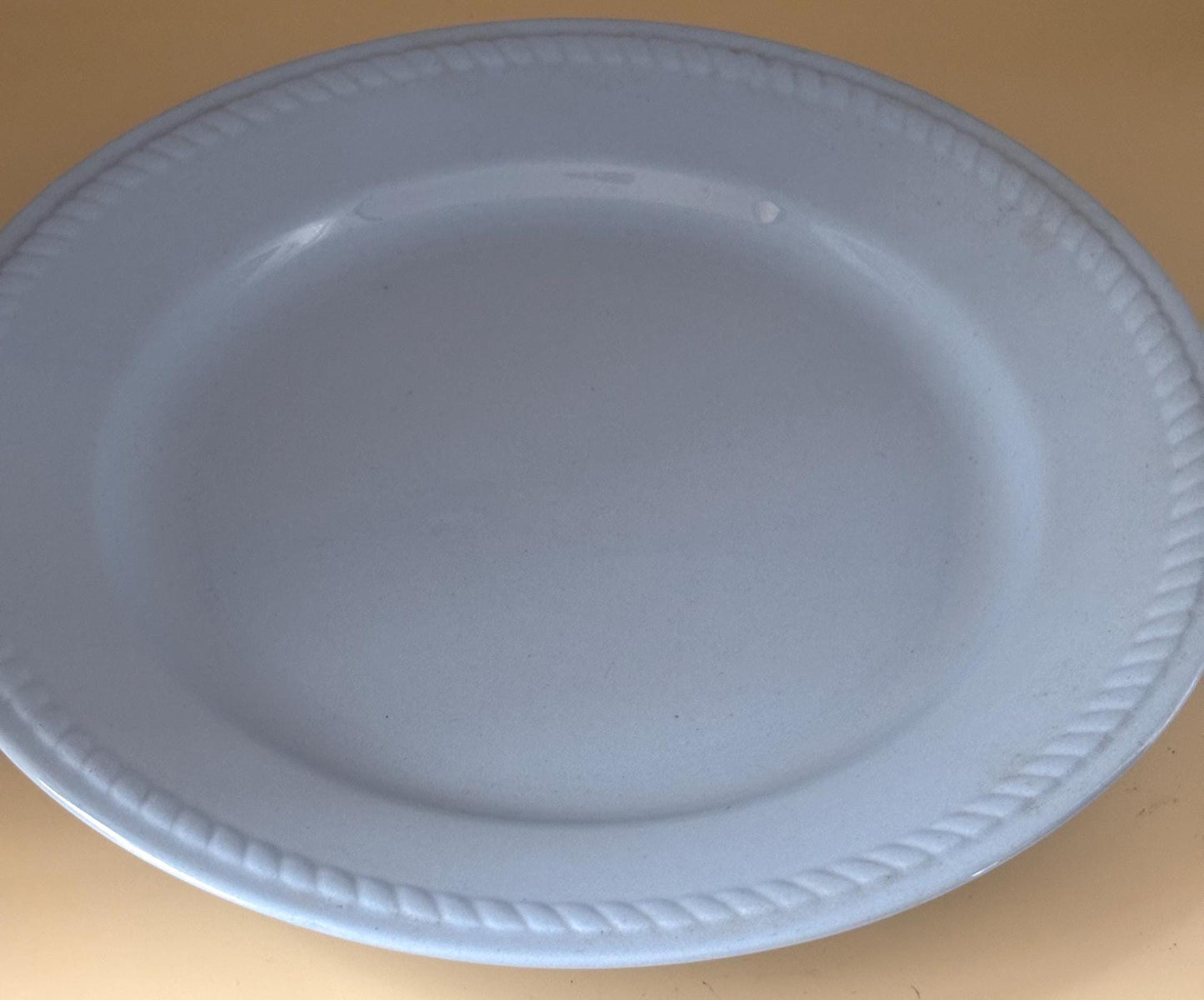 Homer Laughlin Kraft Blue Large Plate or Platter, Lover Antiques Vintage