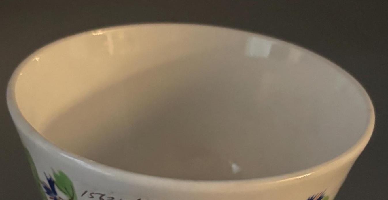 Vintage English Sprig Tea Cup Porcelain Dish Purple Flowers Dish Lover Antiques and Vintage