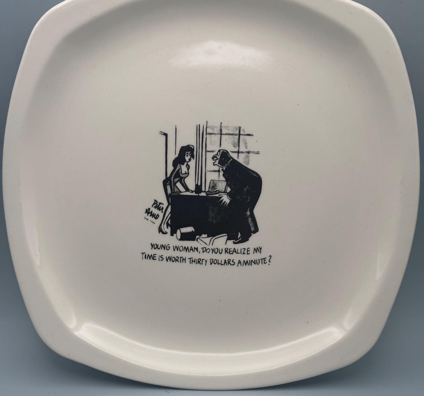 Paden City Pottery Plate Signed by Bernad Peter Arno, Select From 3 Designs, Lover Antiques and Vintage