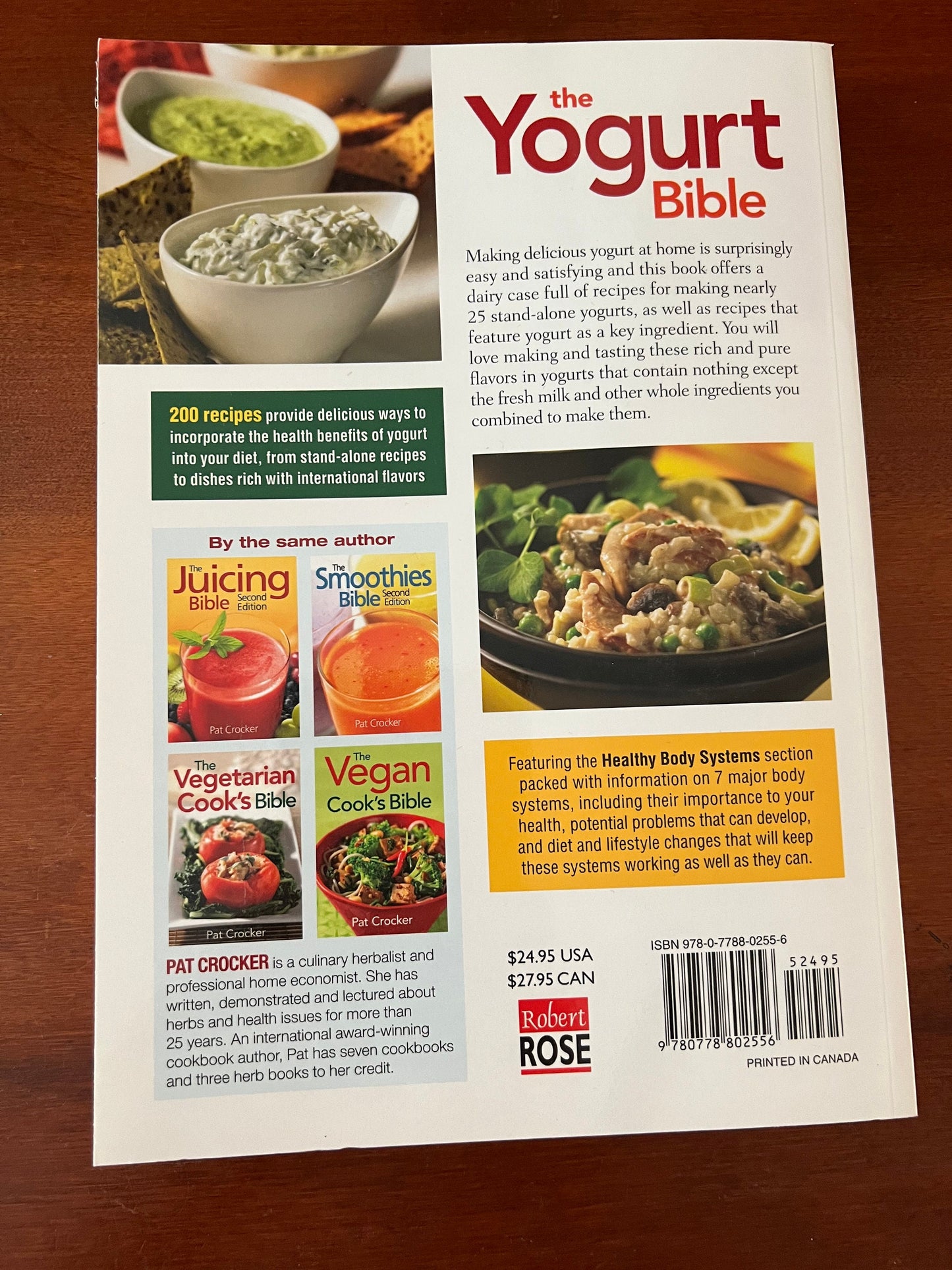The Yogurt Bible by Pat Crocker is Brand New!  Free USA SHIPPING!
