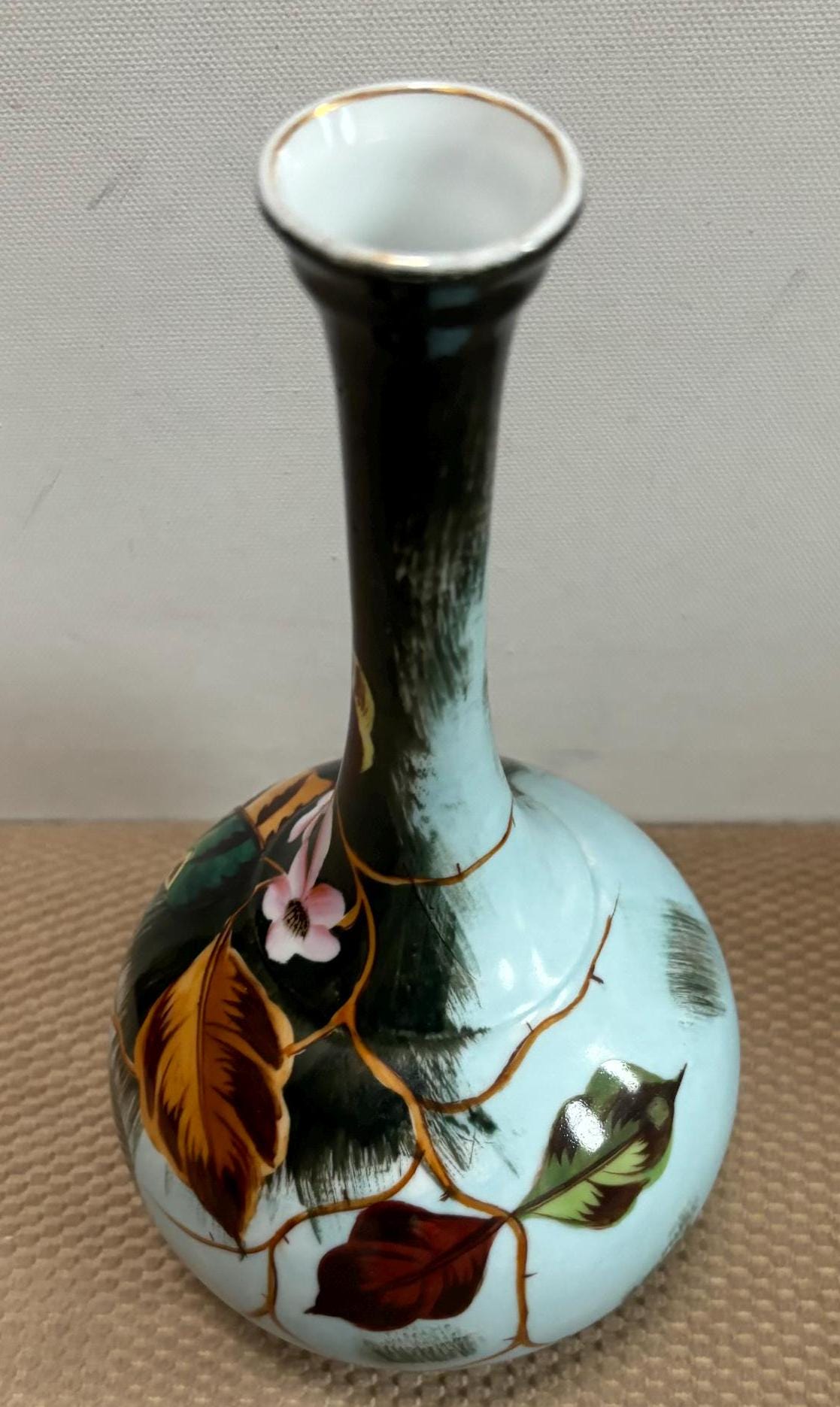 Antique Porcelain Erdmann Schlegelmitch Vase Signed 3884 & ES on Bottom Circa Late 1800 Lover Antiques and Vintage