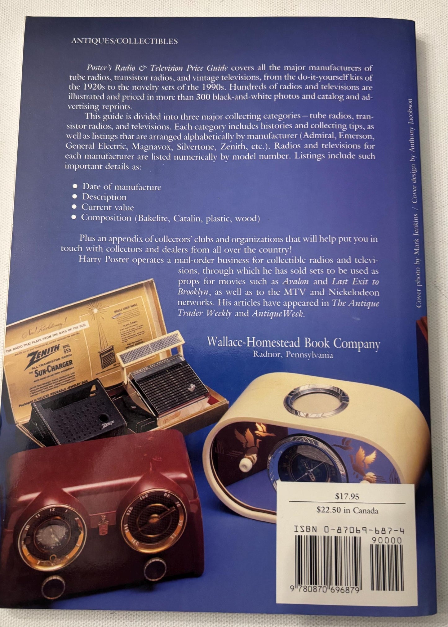 Poster's Radio & Television Price Guide Book, Second Edition Features 1920-1990