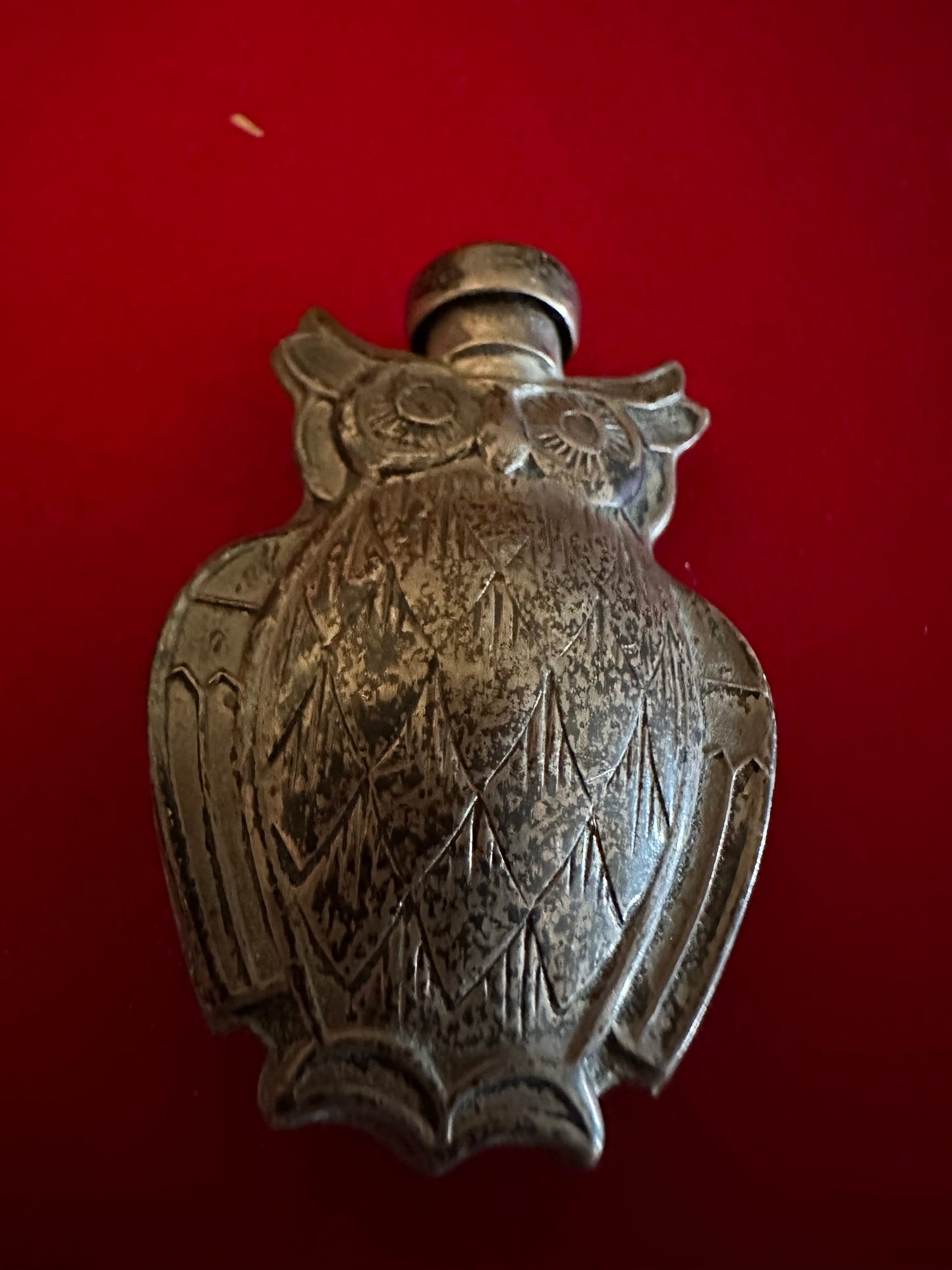Vintage Tiffany & Co. Sterling Silver Perfume Bottle Owl, Lover Antiques and Vintage
