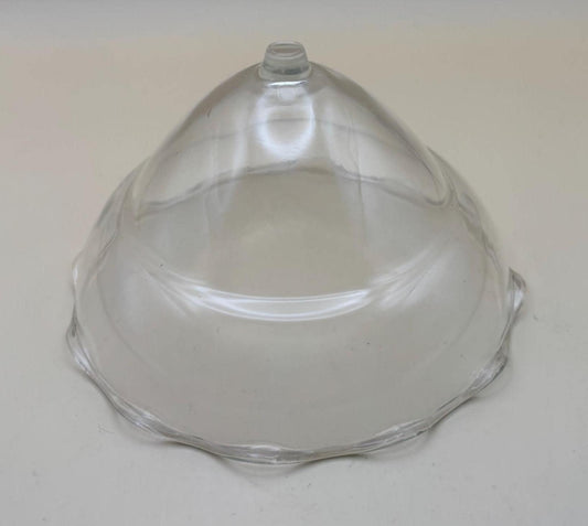 Vintage Glass Dessert Cover: Curvy Cloche Display Dome
