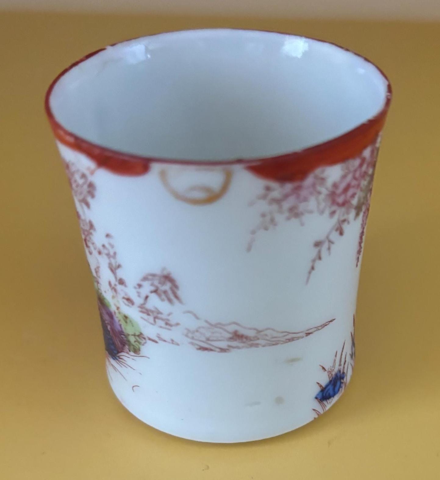 Antique Saké Cup Japanese Geisha Girls Cup Lover Antiques and Vintage