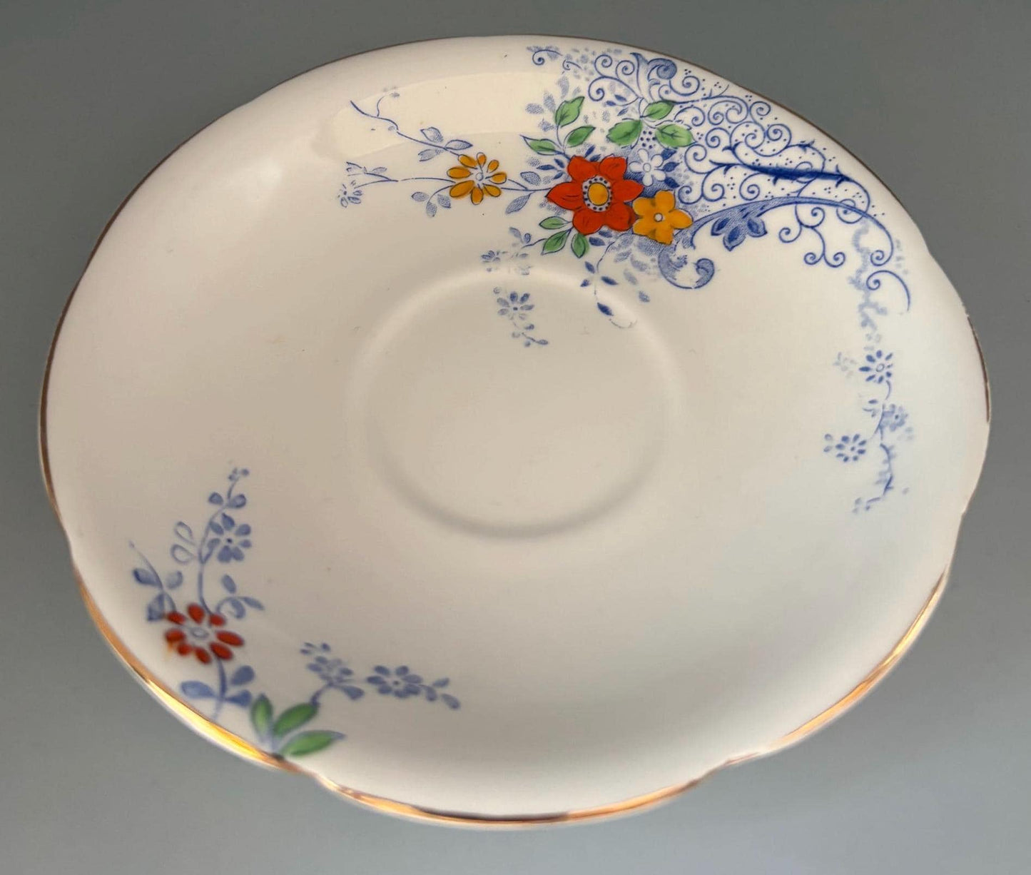 Vintage Heathcote China Plate Saucer Made in England Lover Antiques and Vintage