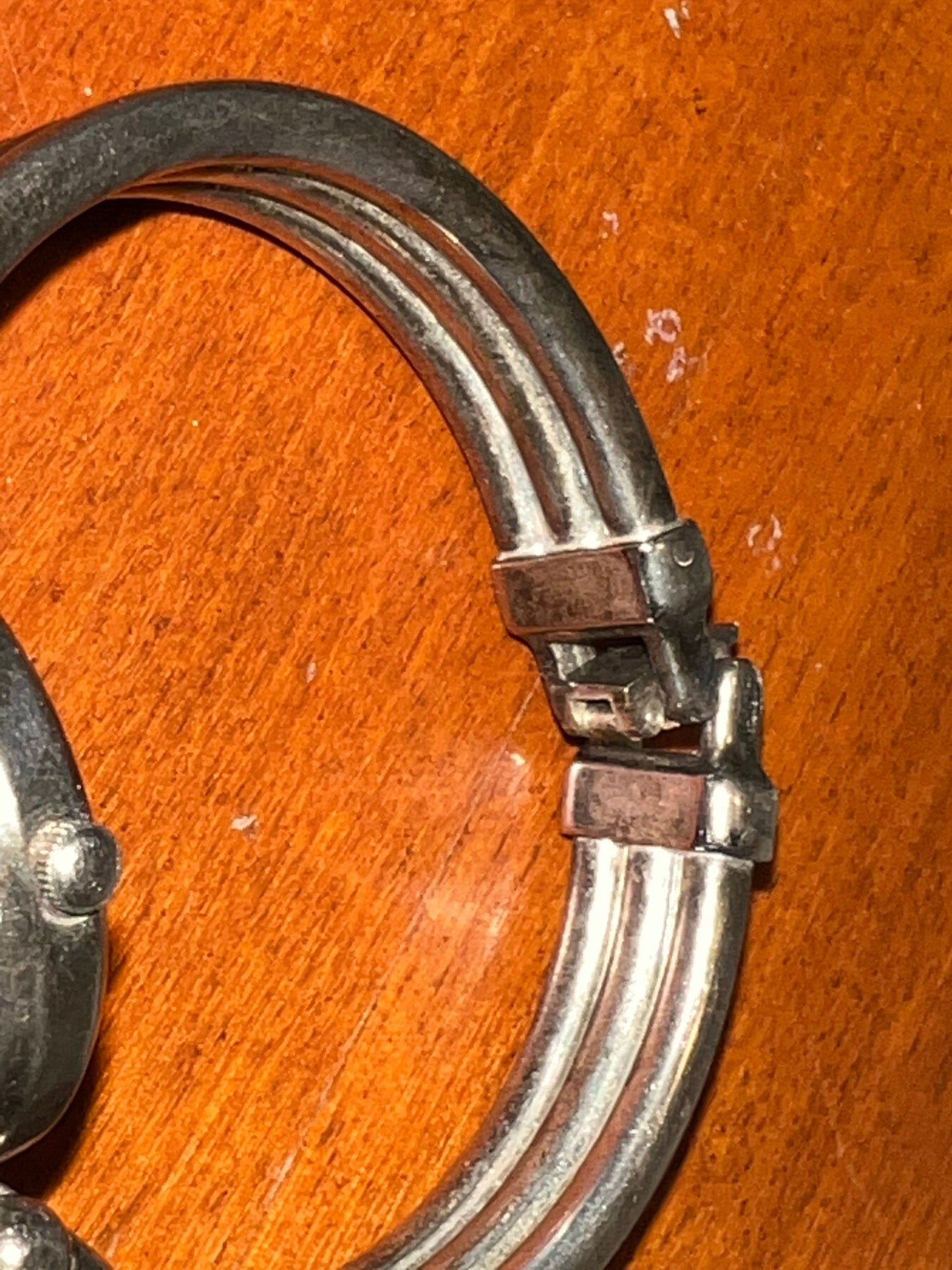Vintage Pieva Nicol Quartz Watch: Stainless Steel Bangle Bracelet