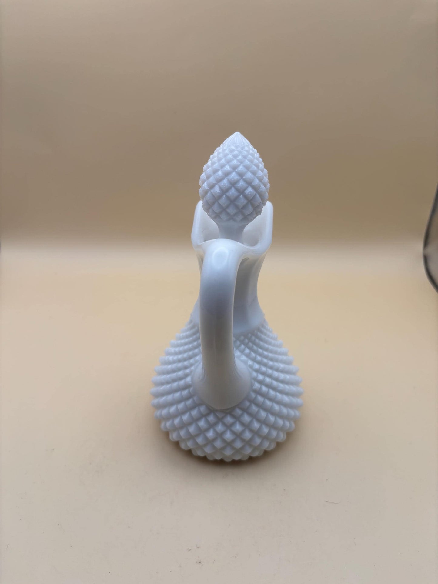 Vintage White Hobnail Decanter with Stopper Lover Antiques and Vintage