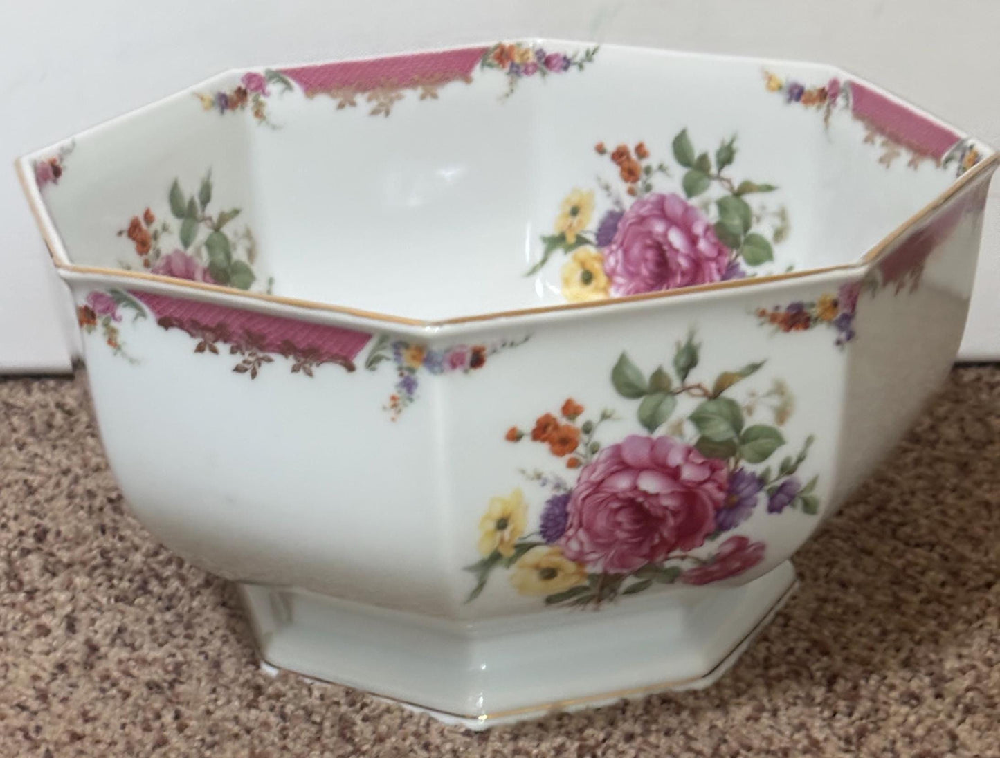 Rosenthal King Rose Bowl, Made in Bavaria, Lover Antiques and Vintage