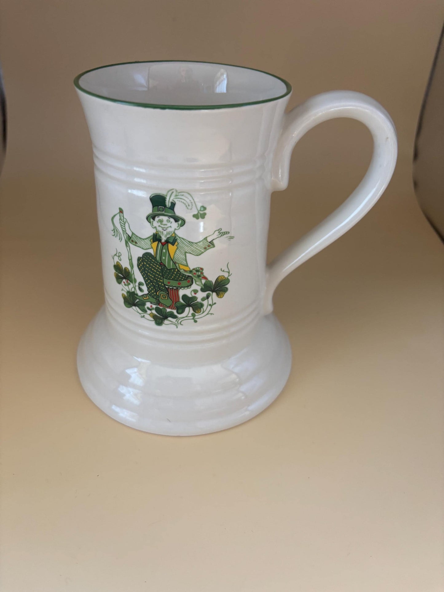 Vintage Cuthbertson Irish Mug: Ceramic Stein, Made in England