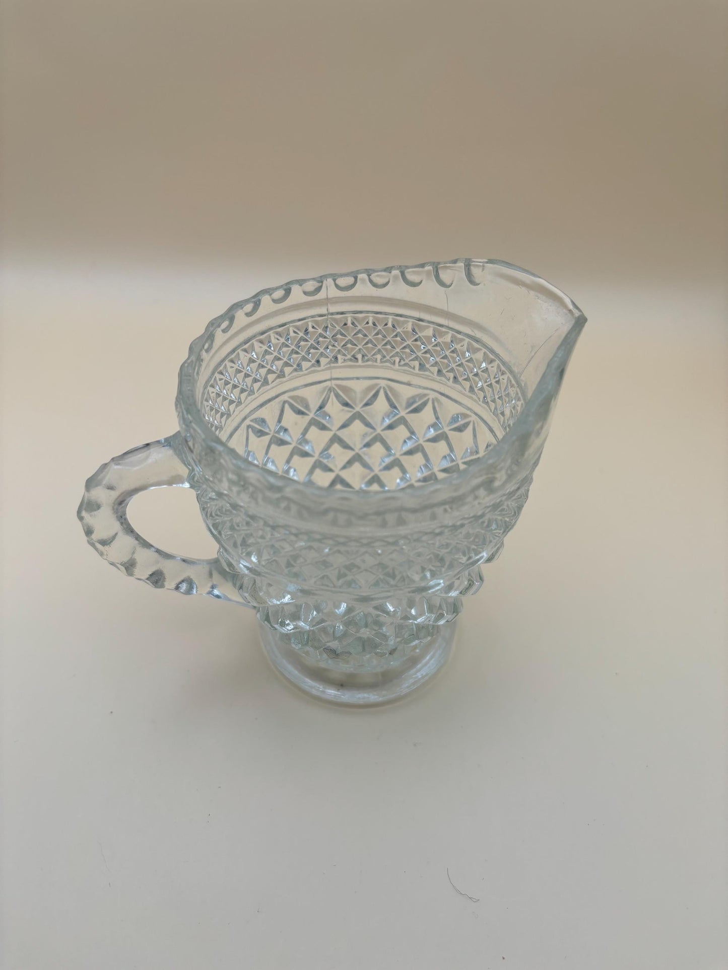 Vintage Wexford Glass Pitcher Cut Crystal Glass Art Lover Antiques and Vintage