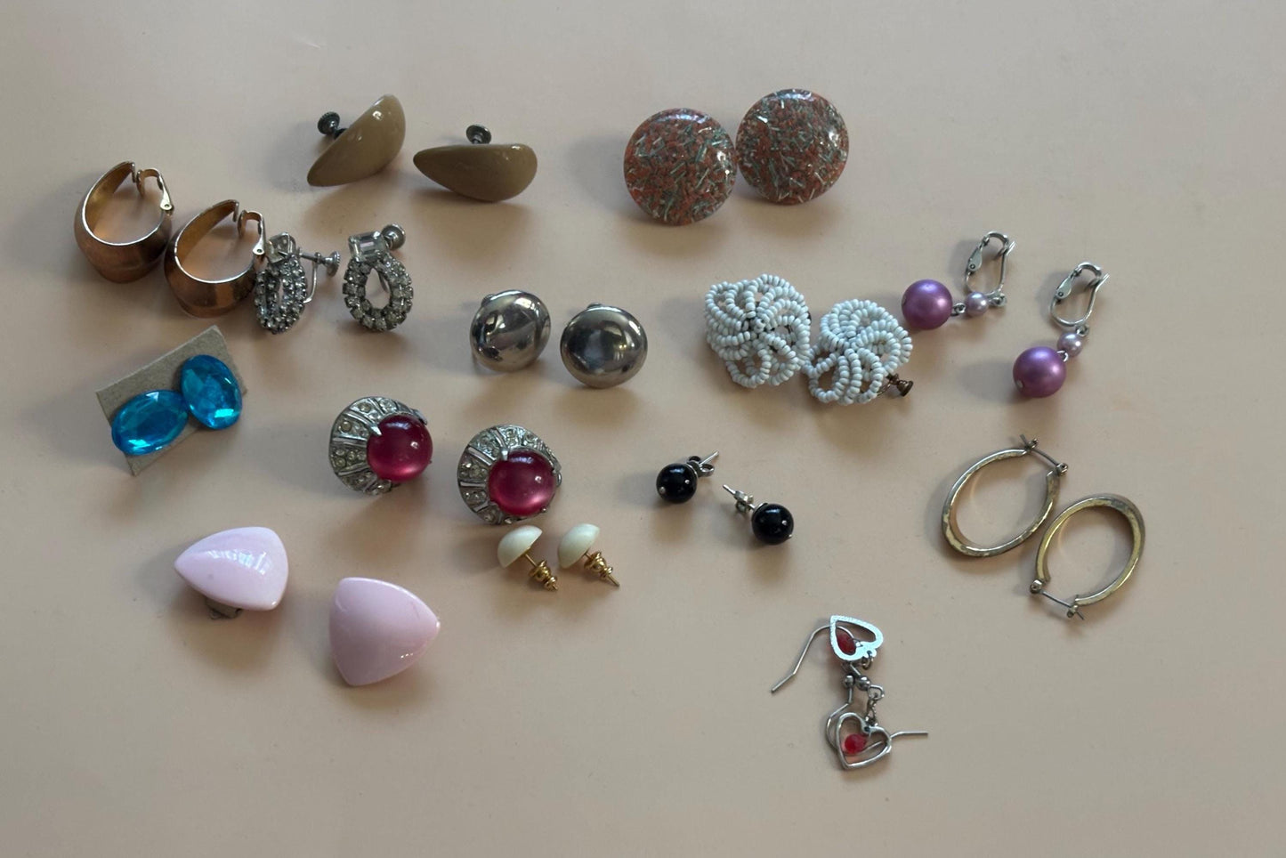 Vintage Earrings Collection Variety Jewelry Lot Lover Antiques and Vintage