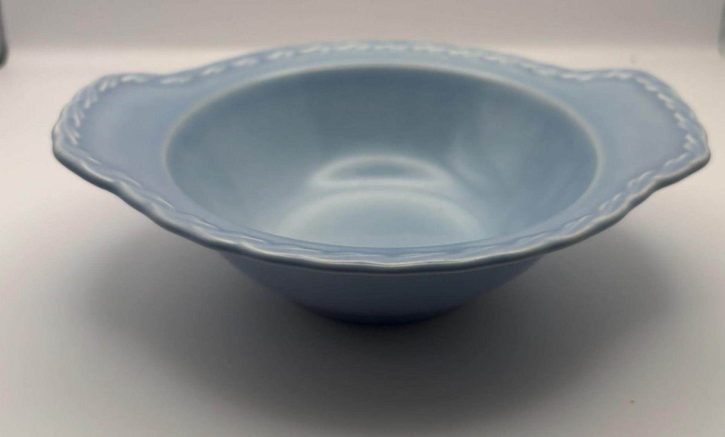 Vernon Kilns Native California Blue Bowl, Melinda Dinnerware Line, Lover Antiques and Vintage