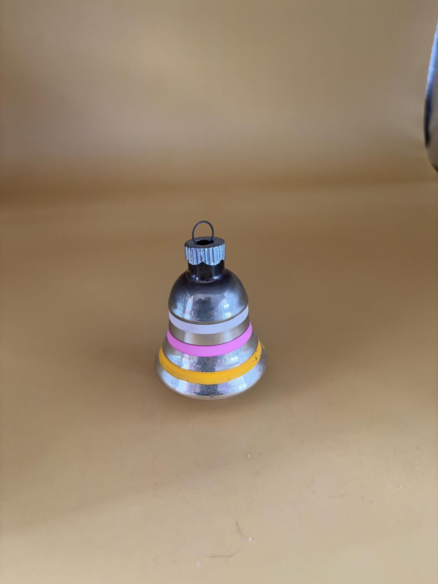 Shiny Brite Striped Bell Ornament Circle Circa 1940’s Lover Antiques and Vintage