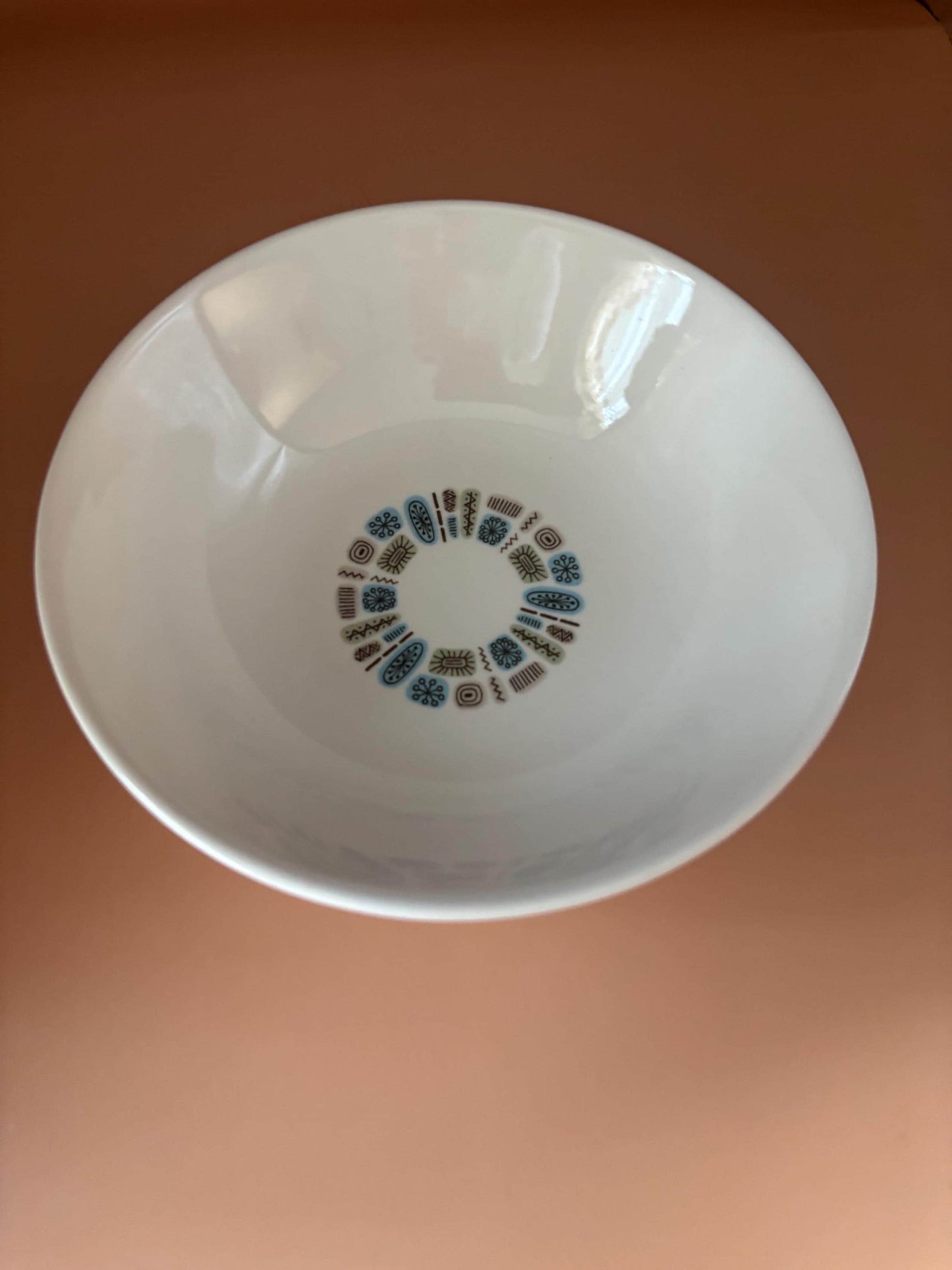 Vintage Canonsburg Pottery Dessert Dish or Bowl Temporama Design Lover Antiques and Vintage