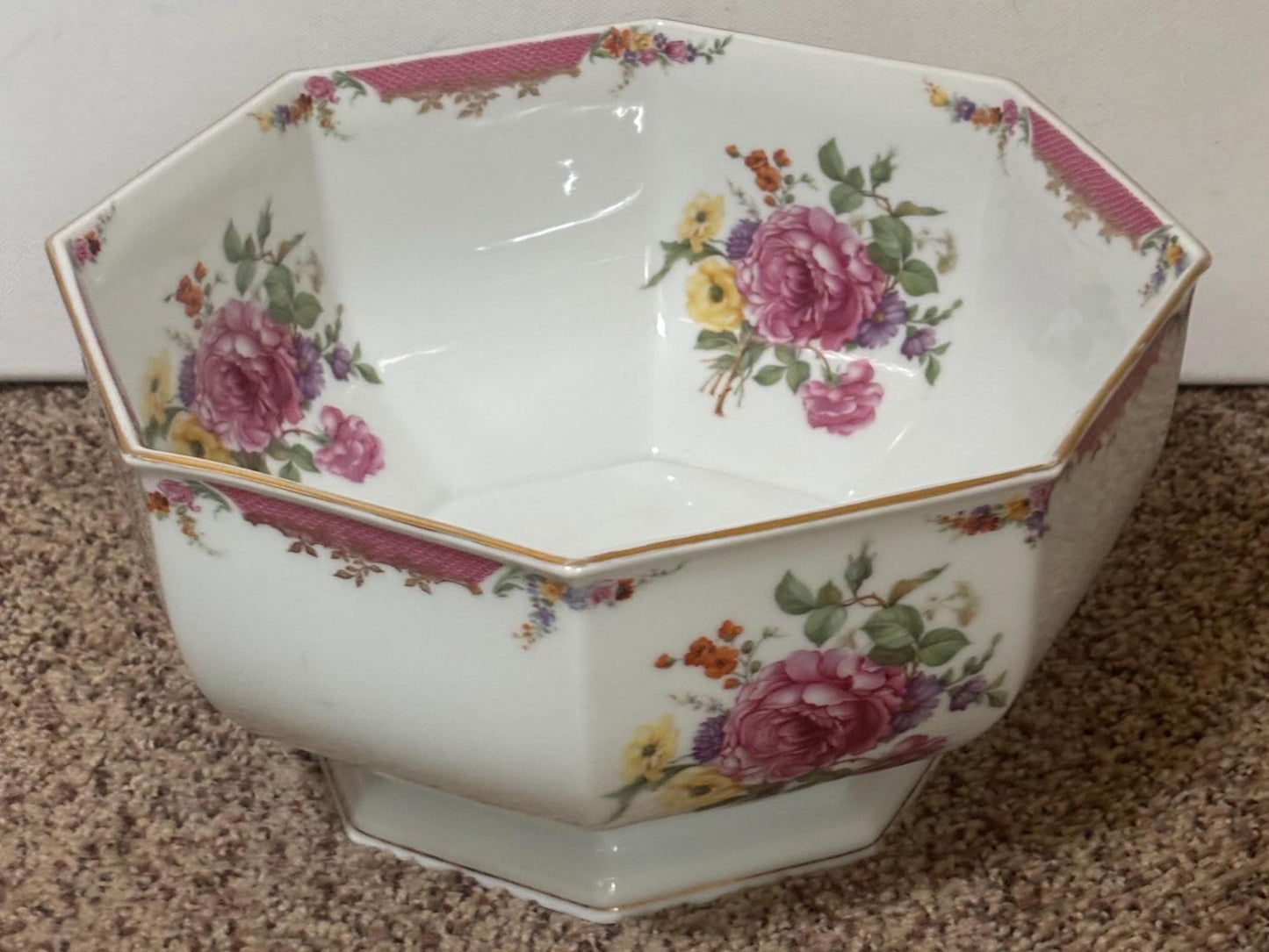 Rosenthal King Rose Bowl, Made in Bavaria, Lover Antiques and Vintage