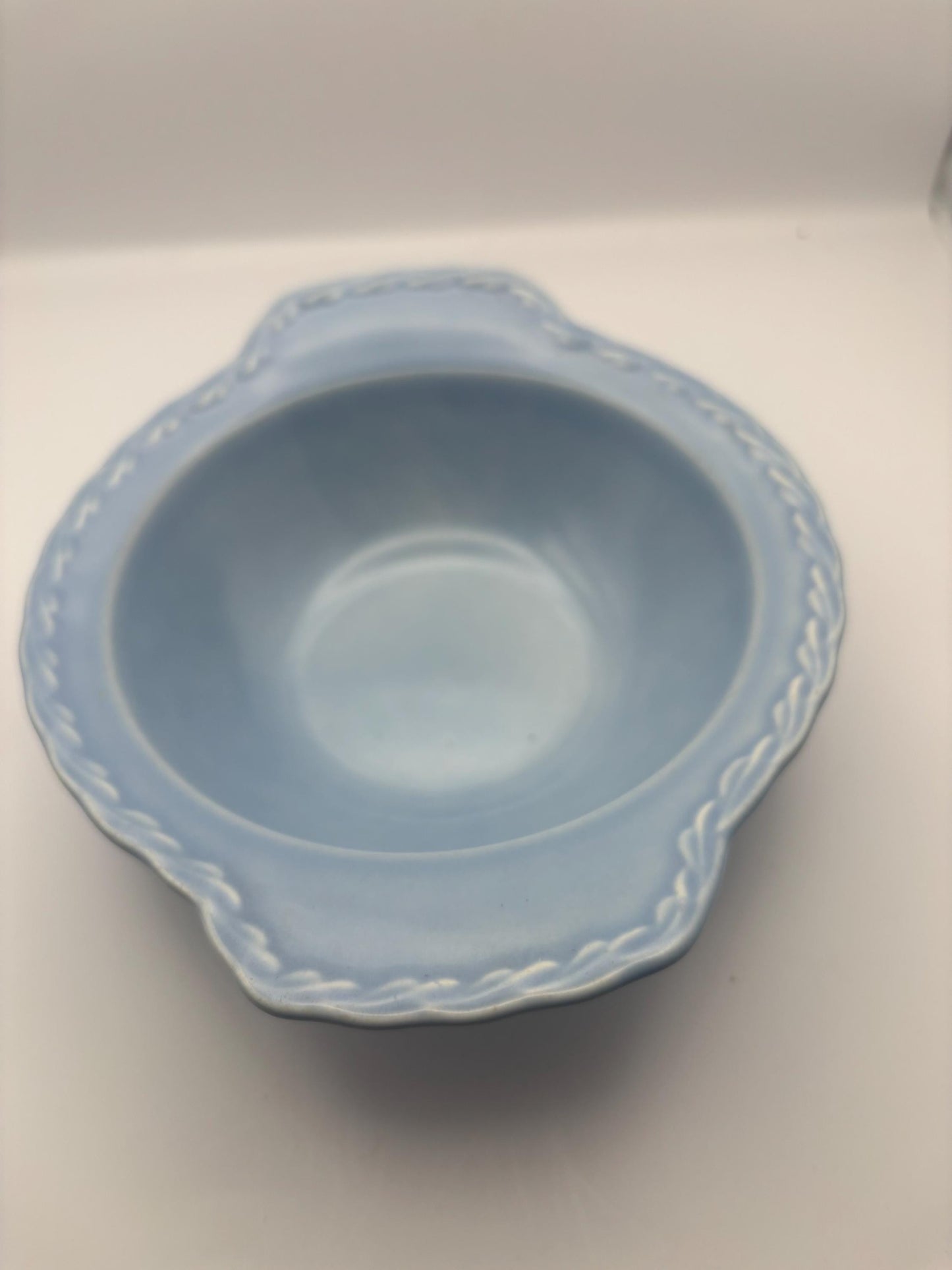 Vernon Kilns Native California Blue Bowl, Melinda Dinnerware Line, Lover Antiques and Vintage