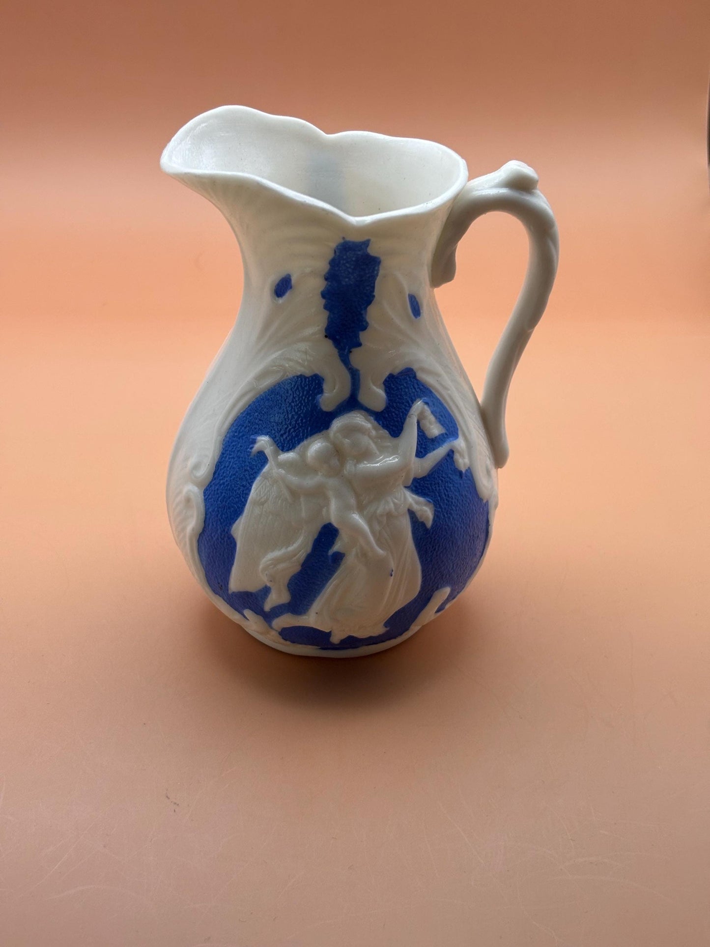 Antique Bennington Parian Pitcher with Handle Number 128 Minto Porcelain Lover Antiques and Vintage