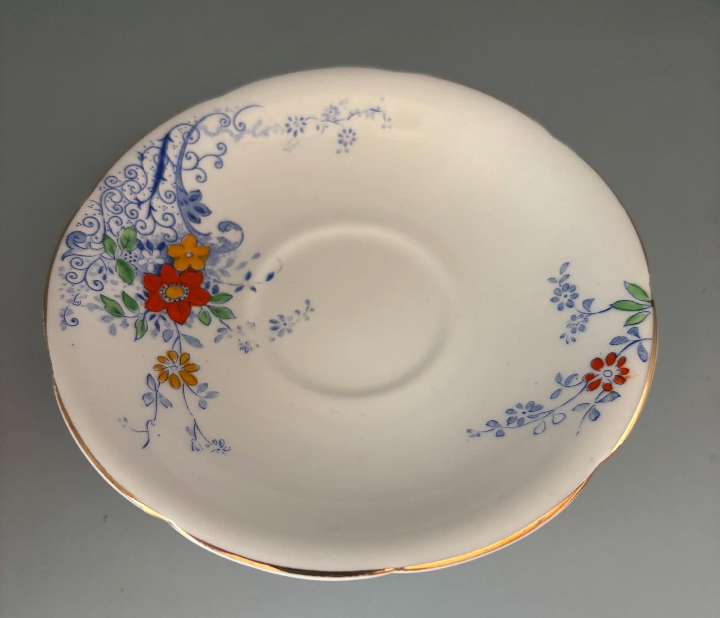 Vintage Heathcote China Plate Saucer Made in England Lover Antiques and Vintage
