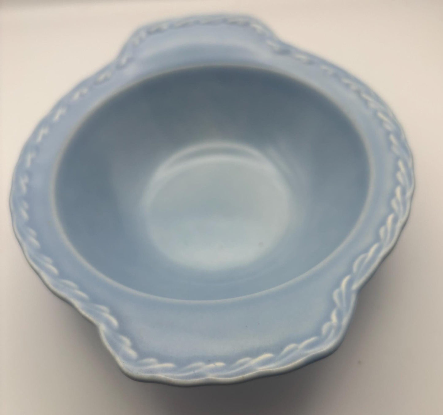 Vernon Kilns Native California Blue Bowl, Melinda Dinnerware Line, Lover Antiques and Vintage