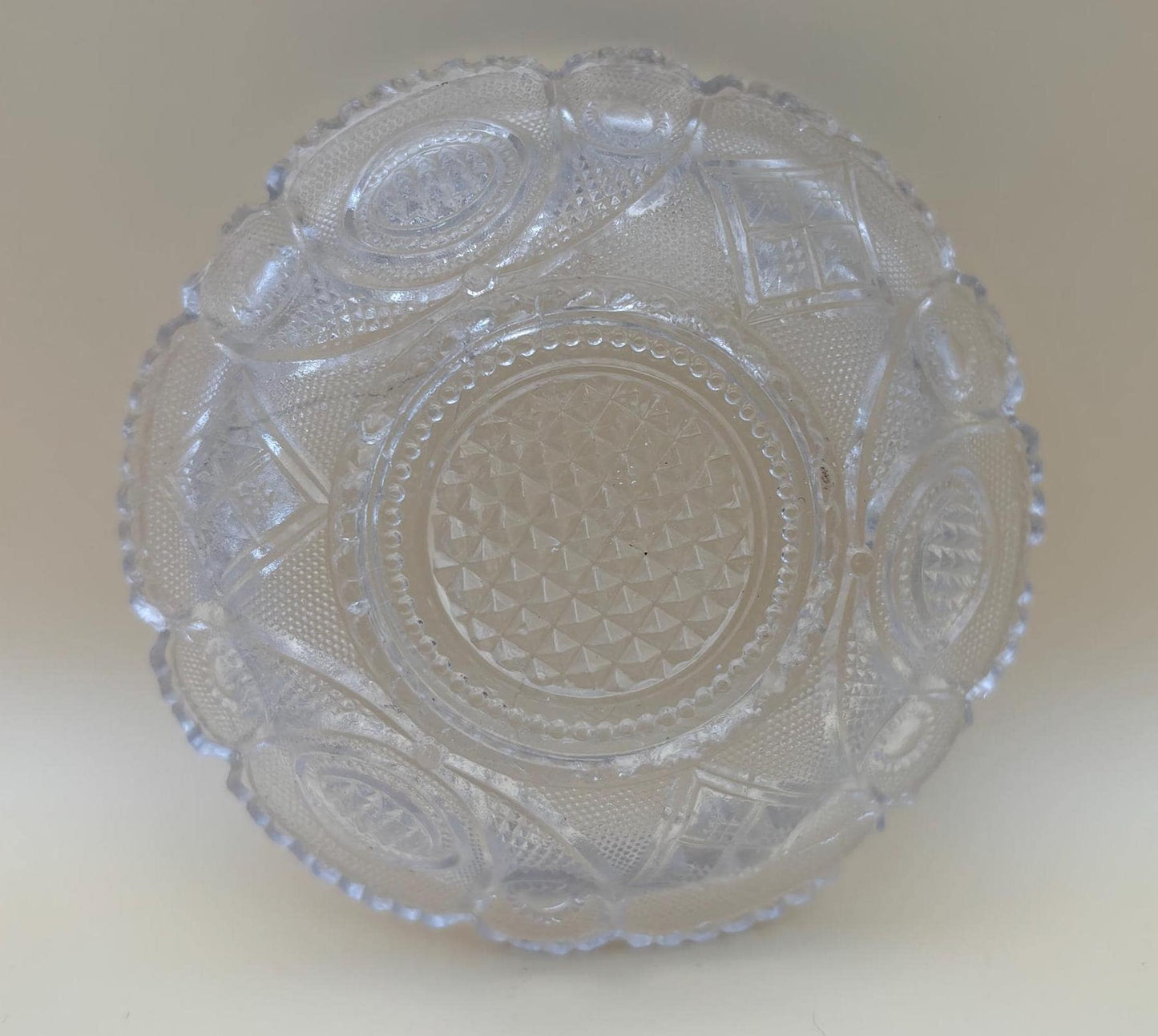 Vintage Peacock Crystal Glass Dish Nut or Candy Dish Serving Dish Lover Antiques and Vintage