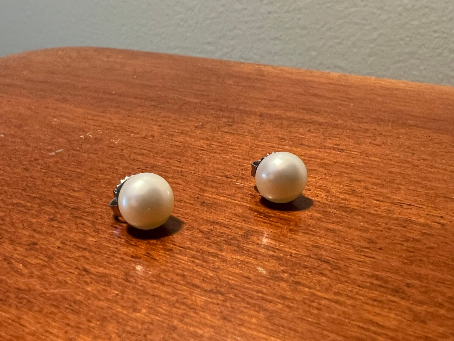 Vintage large faux pearl earrings with stainless steel posts earring jewelry Lover Antiques and Vintage