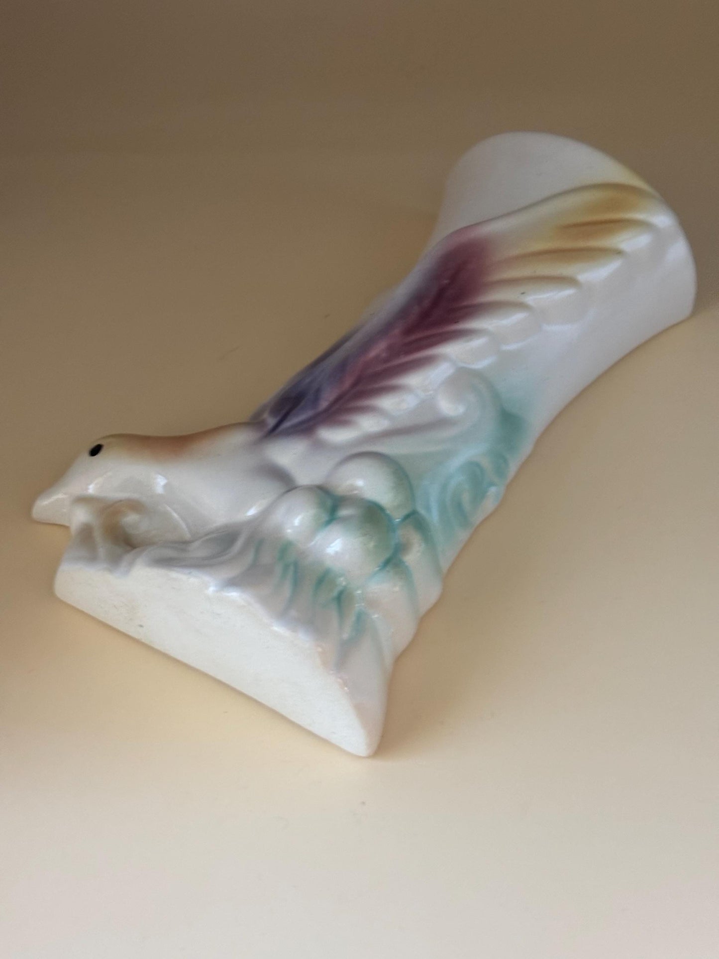 Vintage Morton Pottery Bird of Paradise Wall Pocket, Lover Antiques and Vintage
