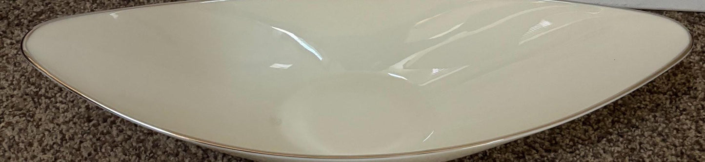 Vintage Lenox Porcelain Nero Serving Dish with 24K Gold Gilding Pretty Bowl Lover Antiques and Vintage