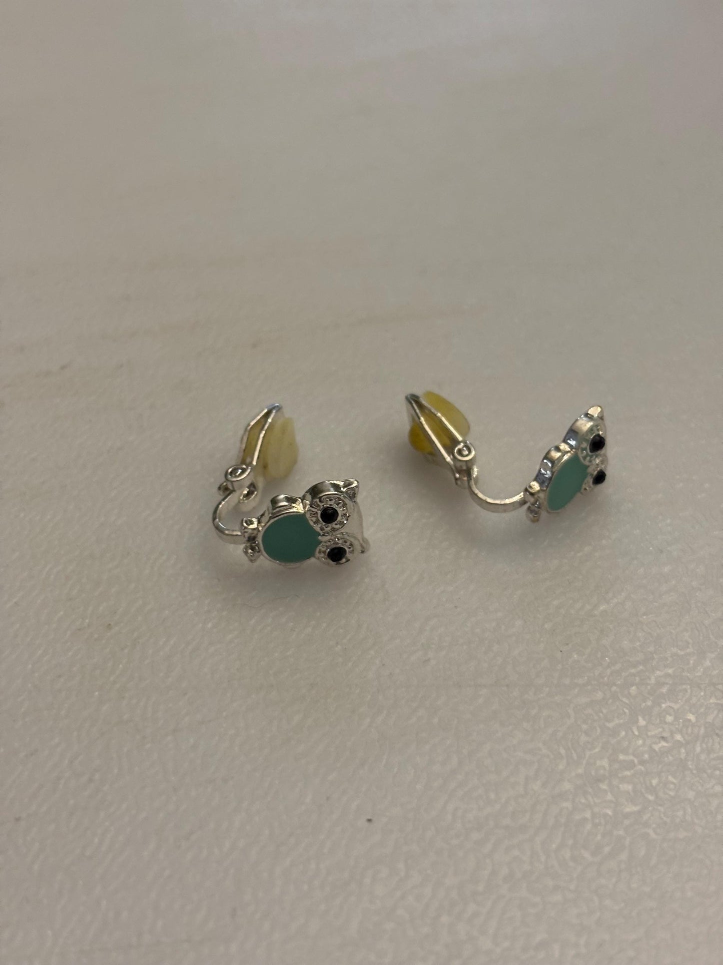 Vintage Owl Earrings Enamel Body Gift For Her Lover Antiques and Vintage