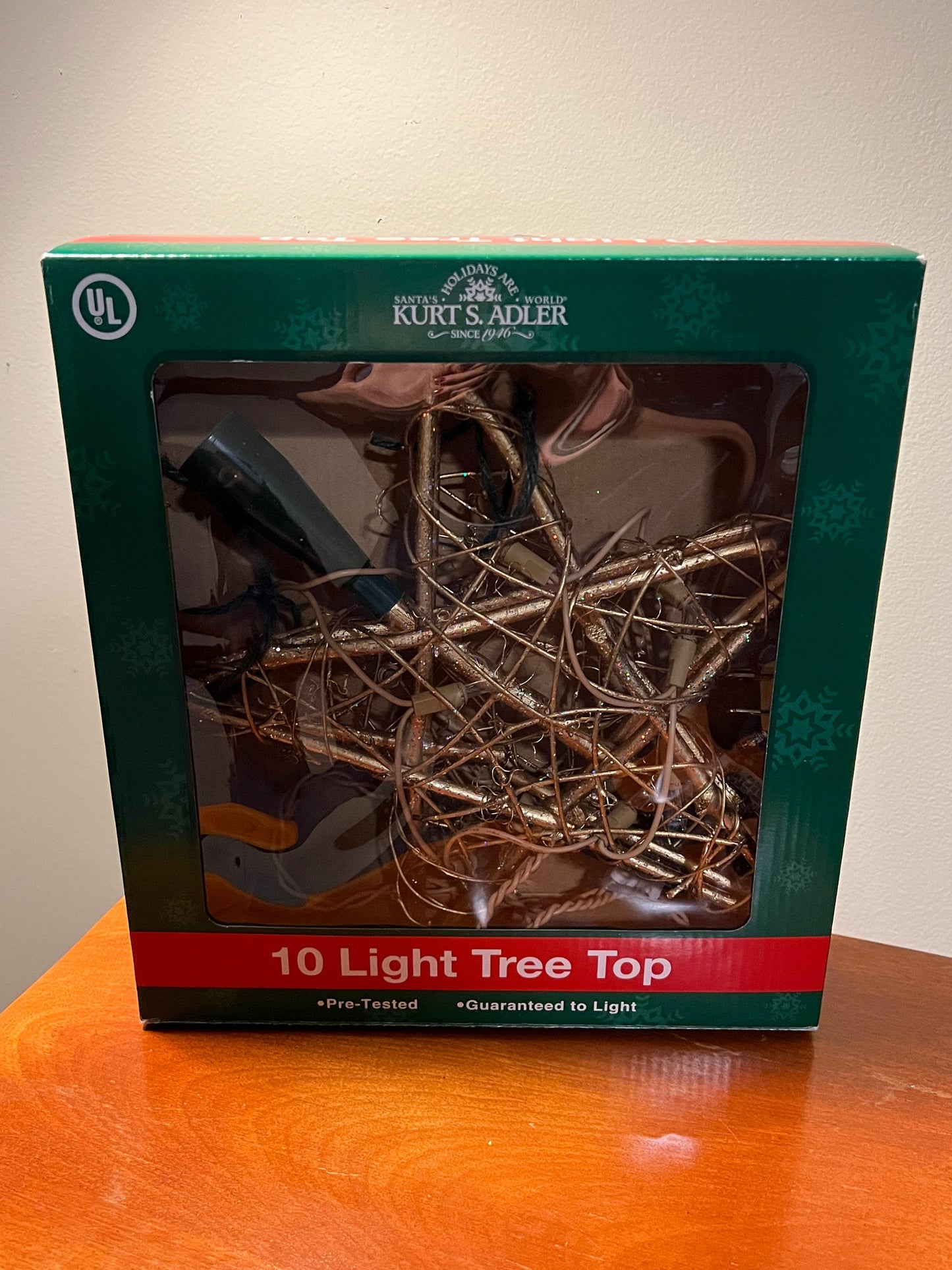 Vintage Kurt S. Adler 10 Light Tree Topper Star Holidays Christmas Star Lover Antiques and Vintage