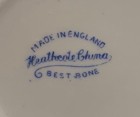 Vintage Heathcote China Plate Saucer Made in England Lover Antiques and Vintage