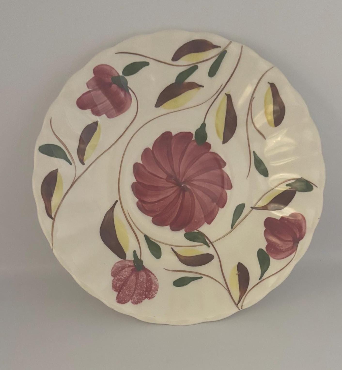 Blue Ridge Southern Potteries Saucer Plate, Laura Collection Design, Lover Antiques and Vintage