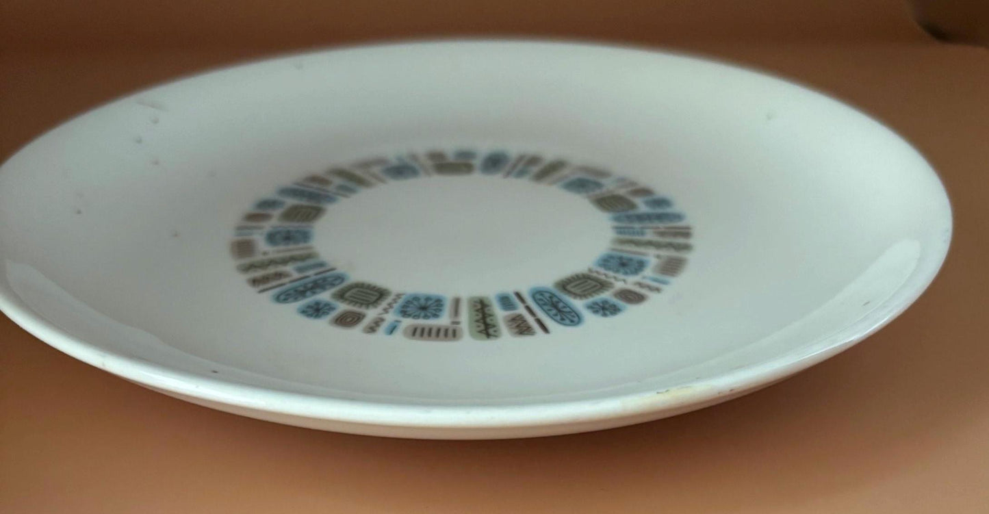 Vintage Canonsburg Pottery Dinner Plate Temporama Mid Century Large Plate Lover Antiques and Vintage