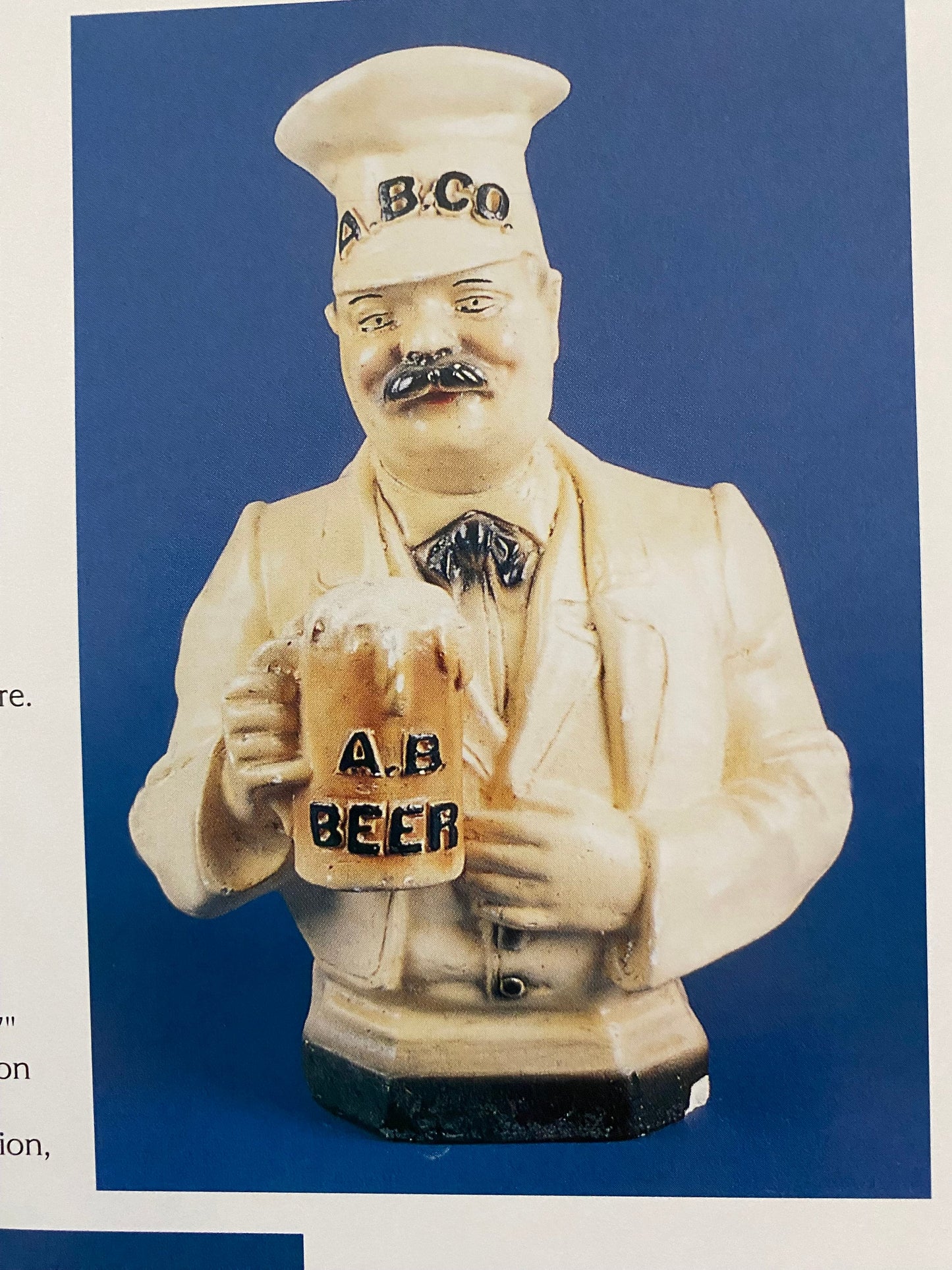 Vintage Back Bar Beer Figurines Book by George Baley