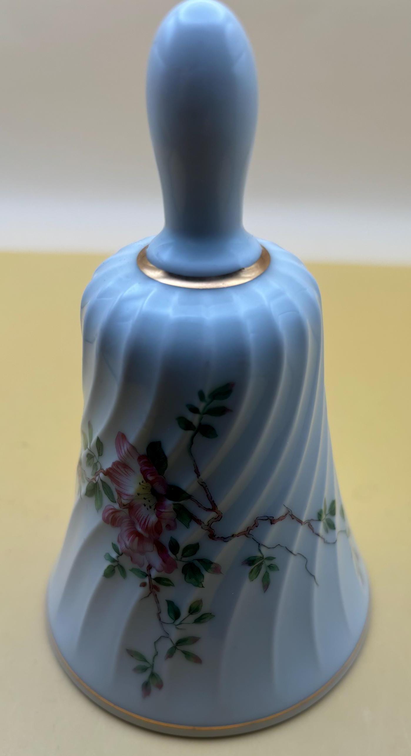 Vintage Limoges Bell Haviland France Porcelain Bell with Gold Gilding Lover Antiques and Vintage