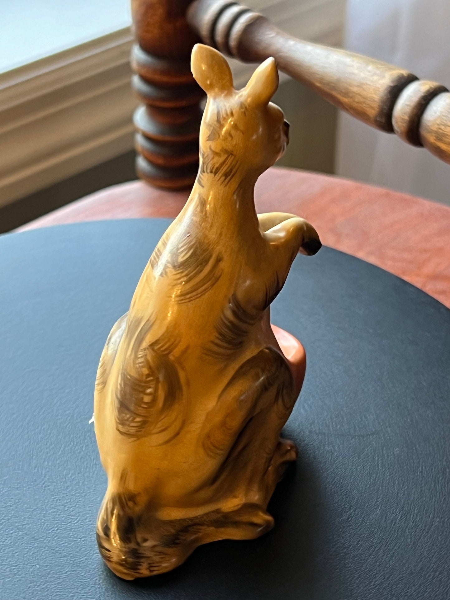 Vintage Kangaroo Ceramic Figurine, Kangaroo Toothpick Holder, Small Holder, Lover Antiques and Vintage