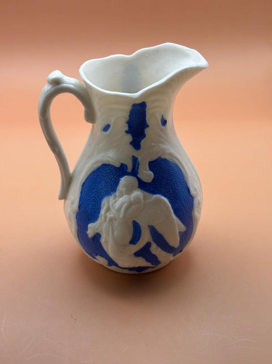 Antique Bennington Parian Pitcher with Handle Number 128 Minto Porcelain Lover Antiques and Vintage