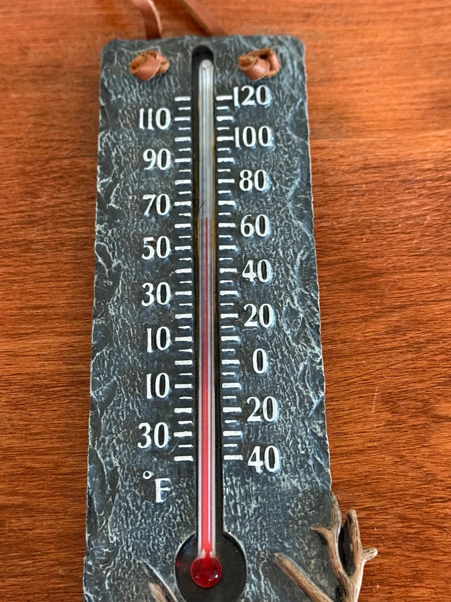 Vintage Hummingbird Thermometer Ceramic and Slate Very Nice Gift Lover Antiques and Vintage
